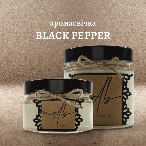 аромасвічка BLACK PEPPER 100 ml Артикул: 184 фото